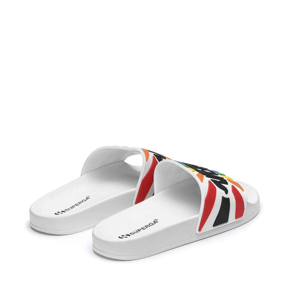 Superga 1908 Slides White Slides - Men's Shoes USA | US9823427